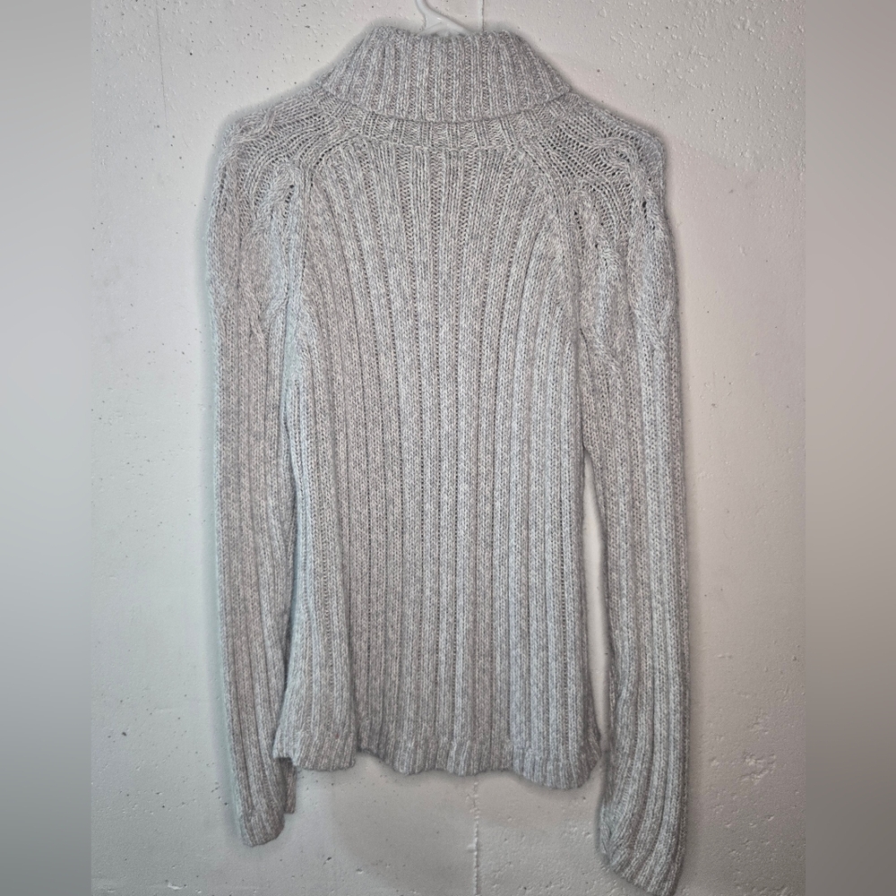 St. John's Bay Light Gray Turtleneck Sweater - Picture 6 of 7